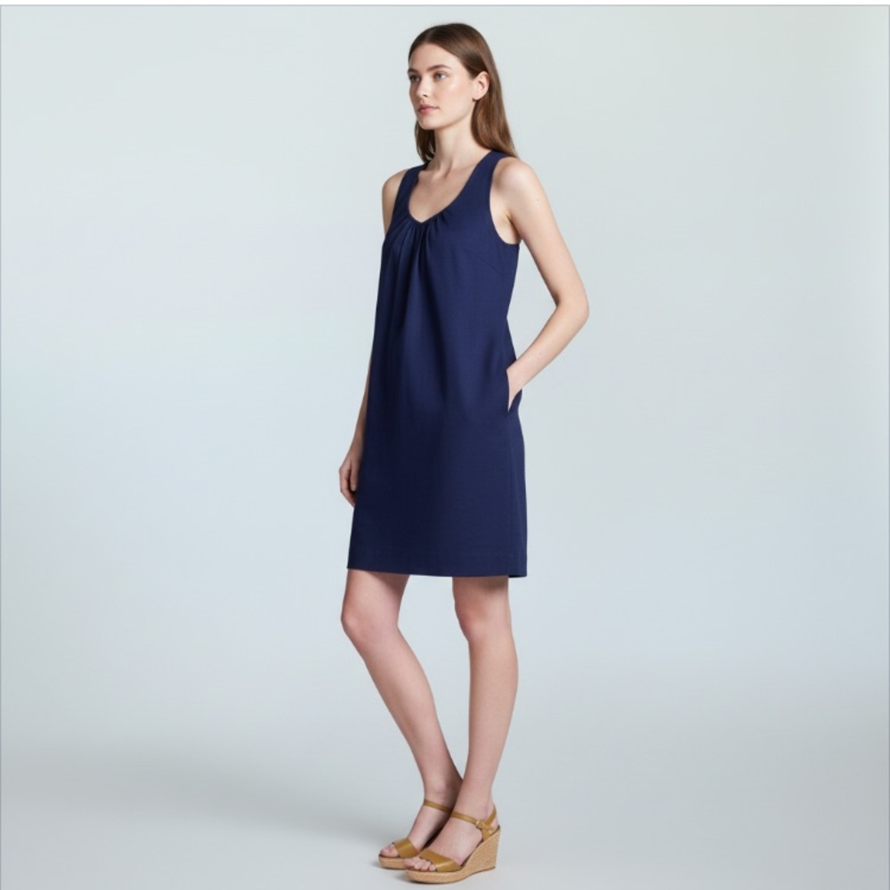 Trouvé Women’s Navy Blue Twisted Back Shift Dress Size XS
